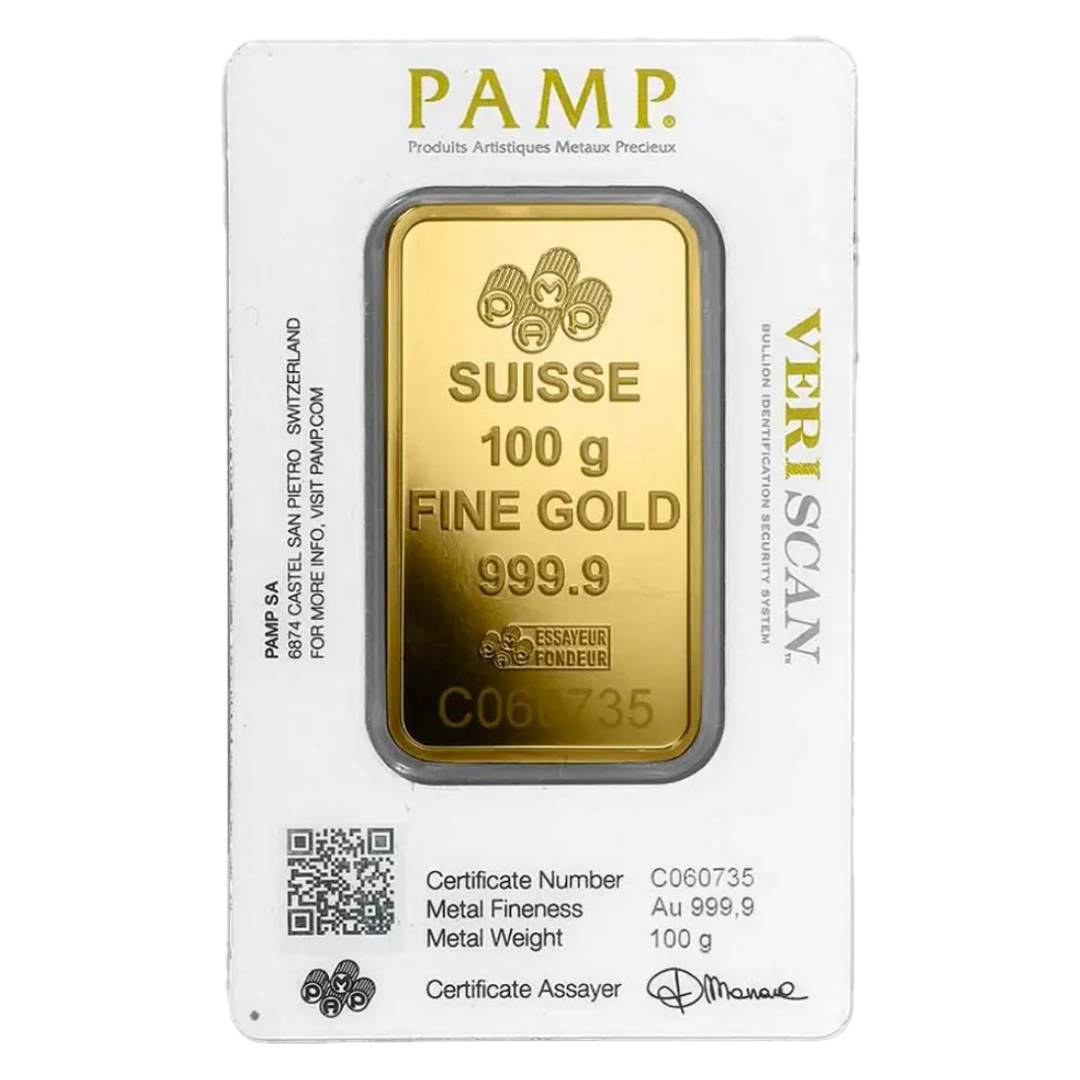 Pamp 100g Gold Bar