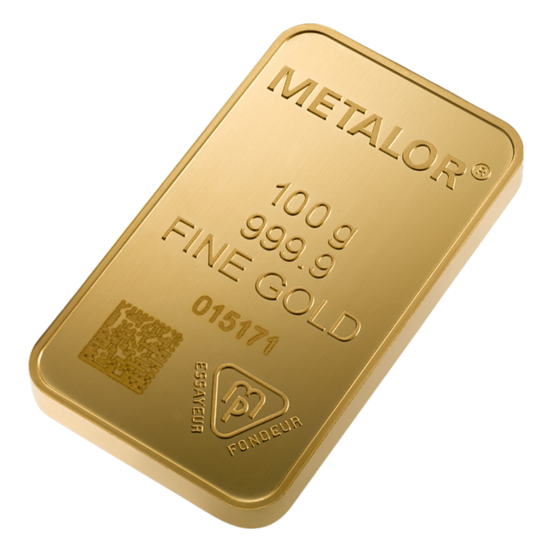 Metalor 100g Wafer Gold Bar