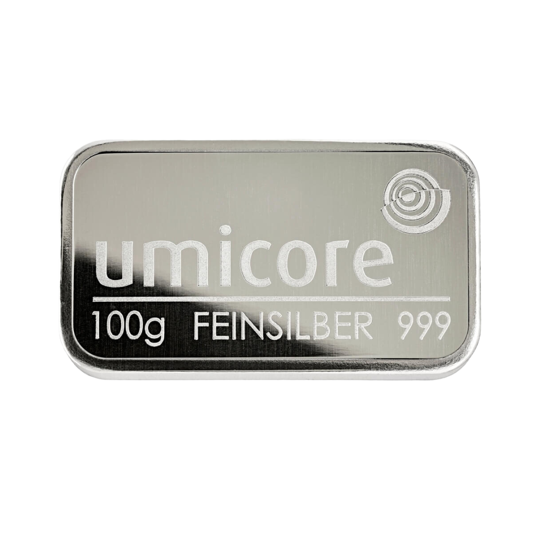 100g Silver Bar Umicore