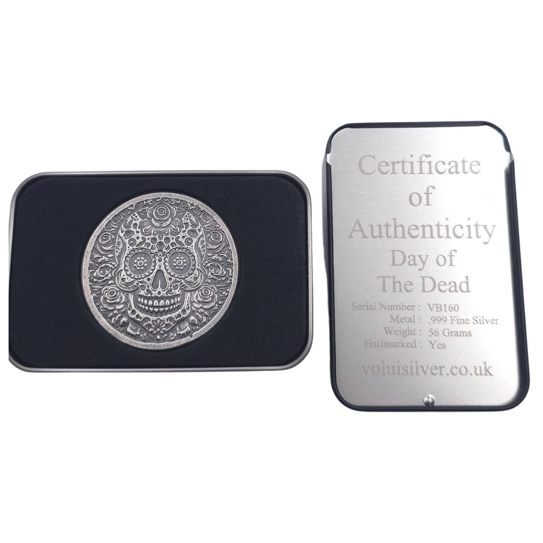 Volui Silver - Day of the Dead 52g Silver Round