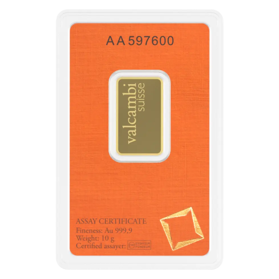 Valcambi 10g Gold Bar