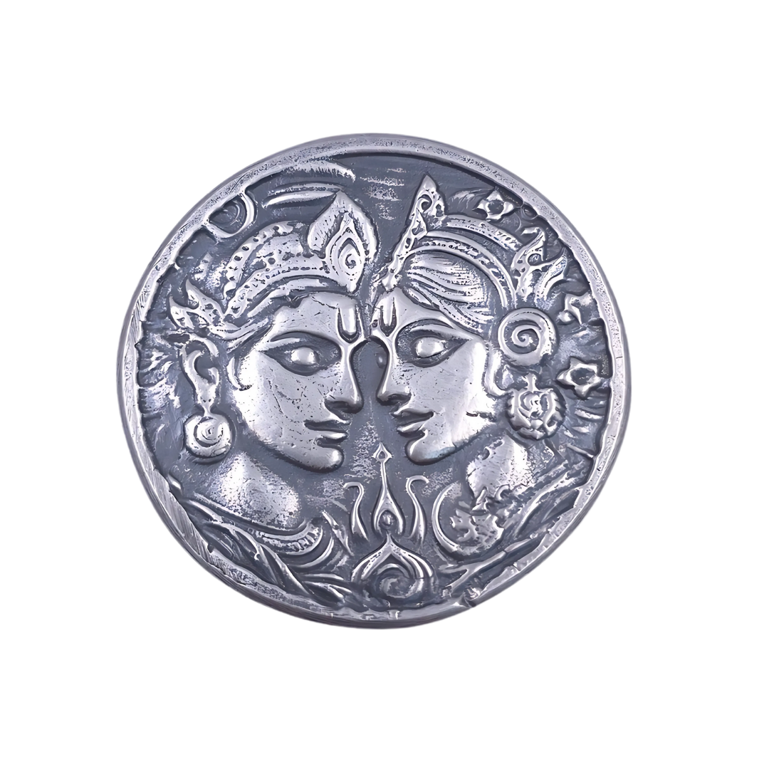 Festival of Lights - Hand Poured Silver Round