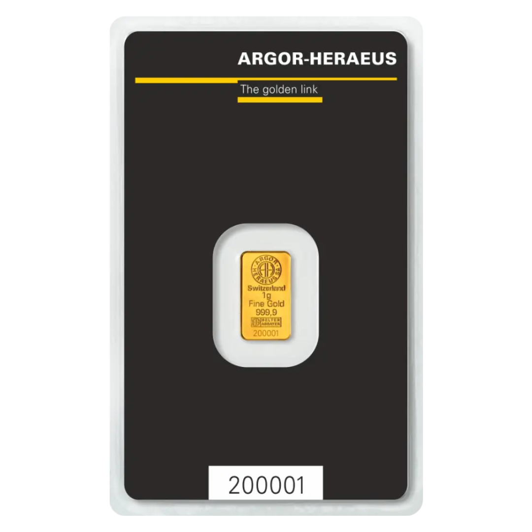 Argor-Heraeus Kinebar 1g Gold Bar