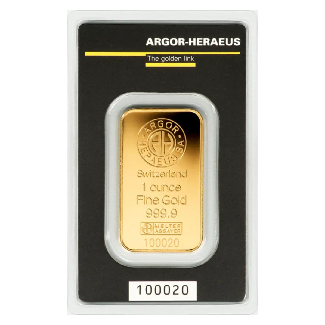 Argor-Heraeus Kinebar 1oz Gold Bar