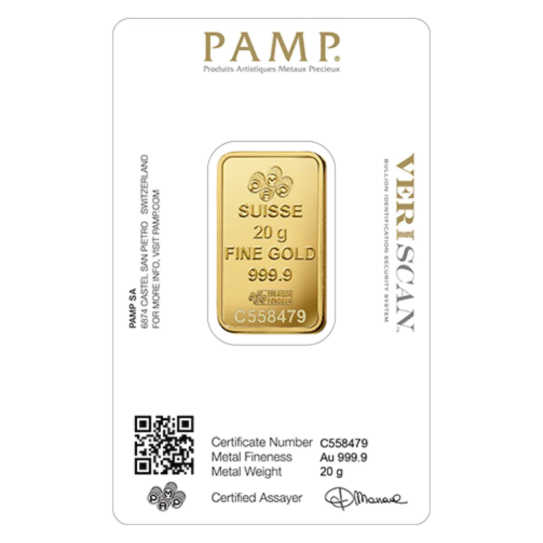 Pamp 20g Gold Bar