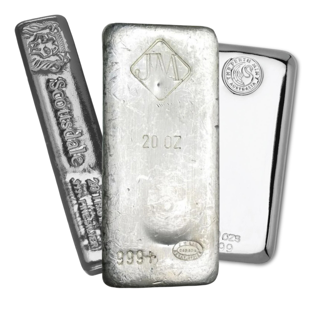20oz Silver Bar (Best Value) - Vat Included