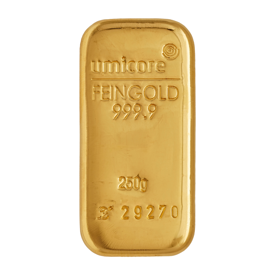 Umicore 250g Gold Bar