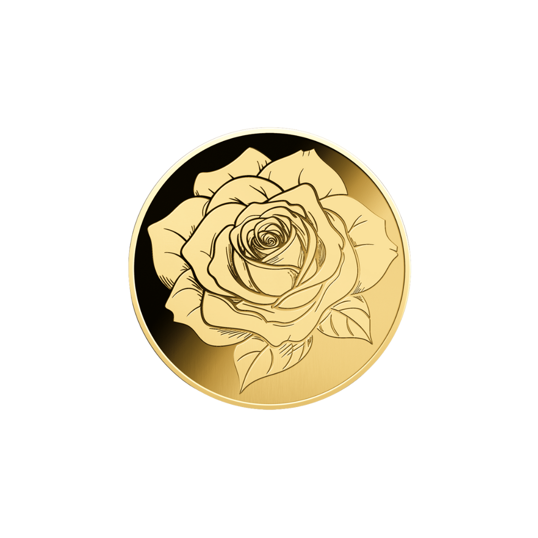 Valentines Day Coin Card - Gold Gift