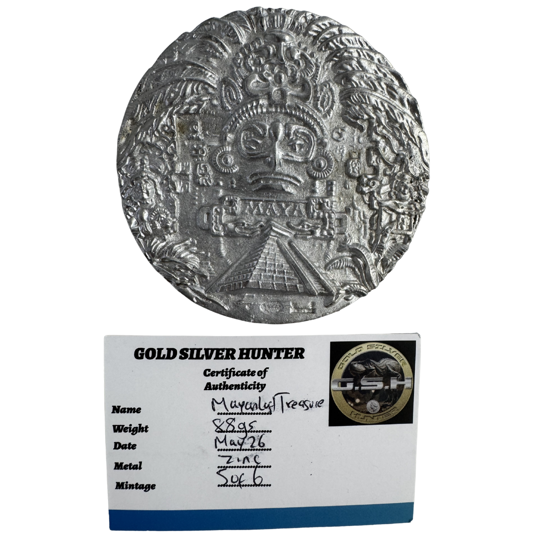 Mayan Zinc Medallion 5/6 - GSH