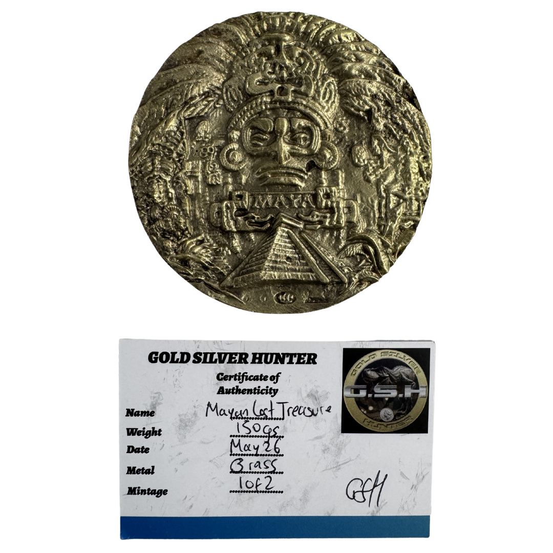 Mayan Brass Medallion 1/2 - GSH