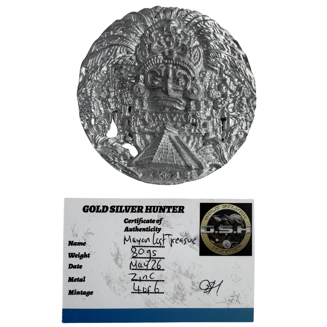 Mayan Zinc Medallion 4/6 - GSH