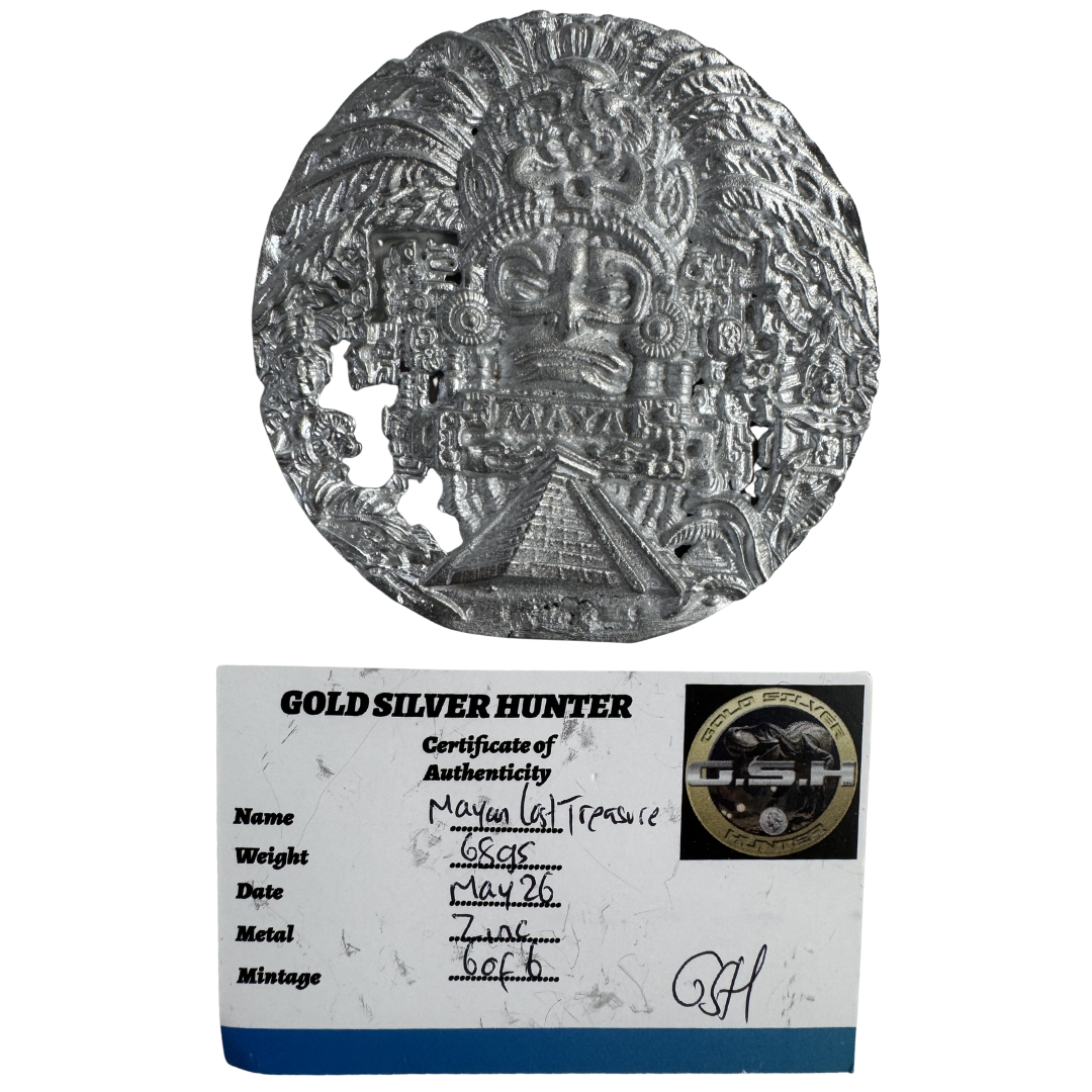 Mayan Zinc Medallion 6/6 - GSH