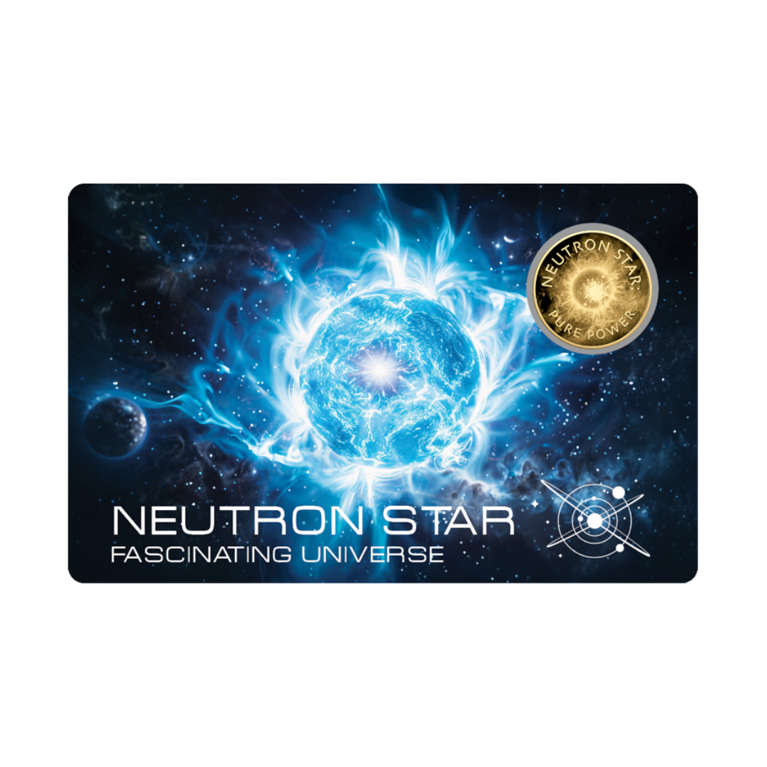 Universe Neutron Star Coin Card - Gold Gift