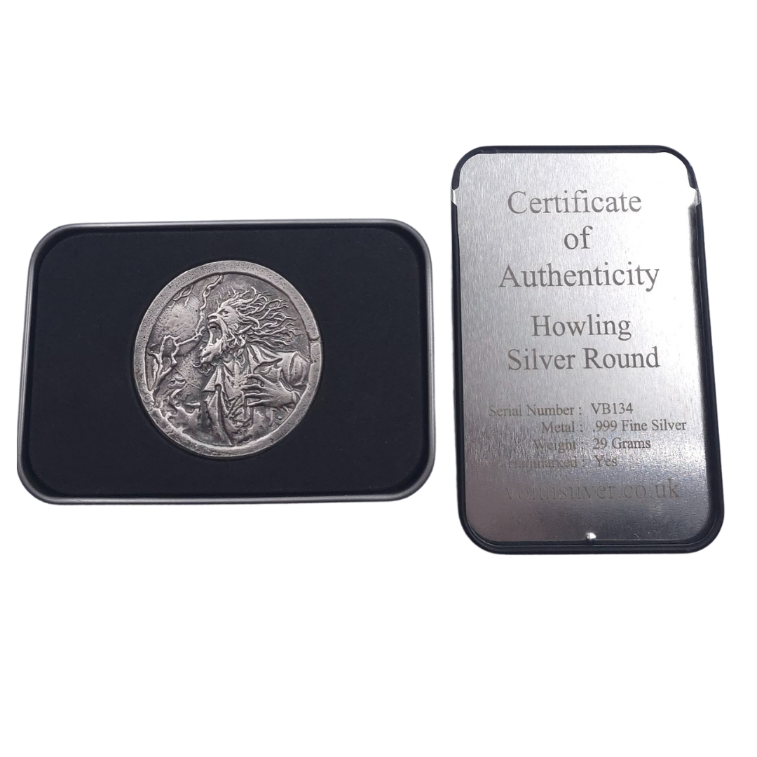 Volui Silver - Horror Howling 29g Silver Round