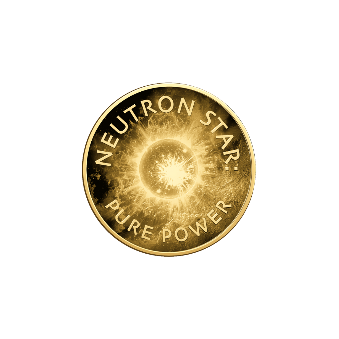 Universe Neutron Star Coin Card - Gold Gift