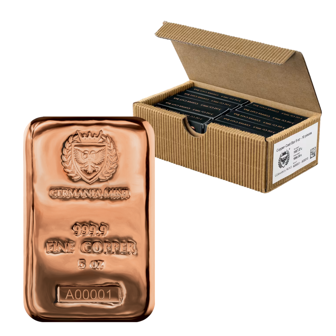 Germania Mint - 5oz Copper Bar – Cardiff Gold