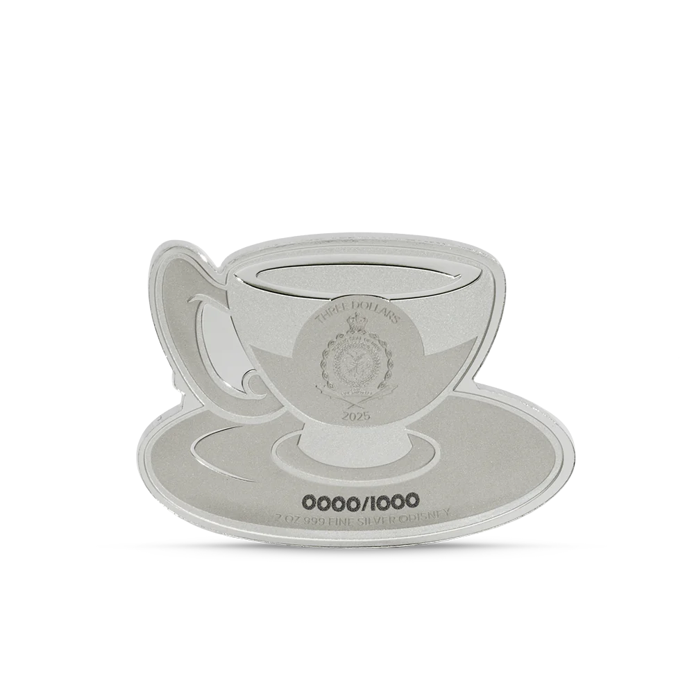 Disney Alice in Wonderland - Mad Hatter's Tea Party 2oz Silver Coin