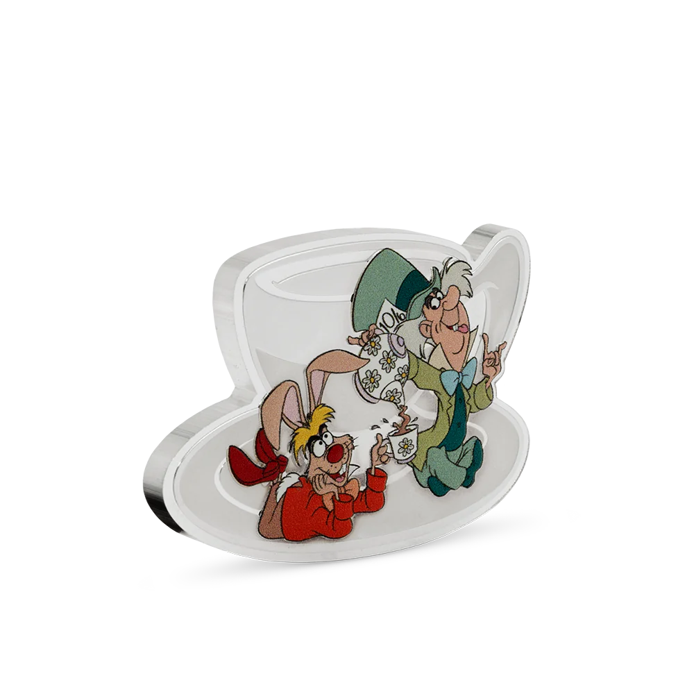 Disney Alice in Wonderland - Mad Hatter's Tea Party 2oz Silver Coin