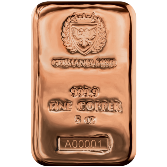 Germania Mint - 5oz Copper Bar