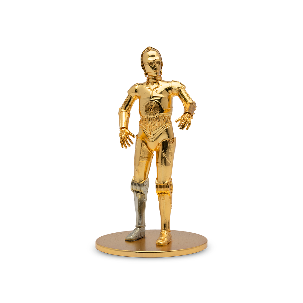 C-3PO フィギュア ゴールド Star Wars™ C-3PO™ – Silver Miniature – Cardiff Gold