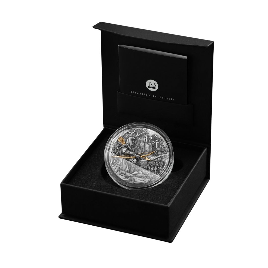 2oz Silver Coin Robin Hood - T&S Coins