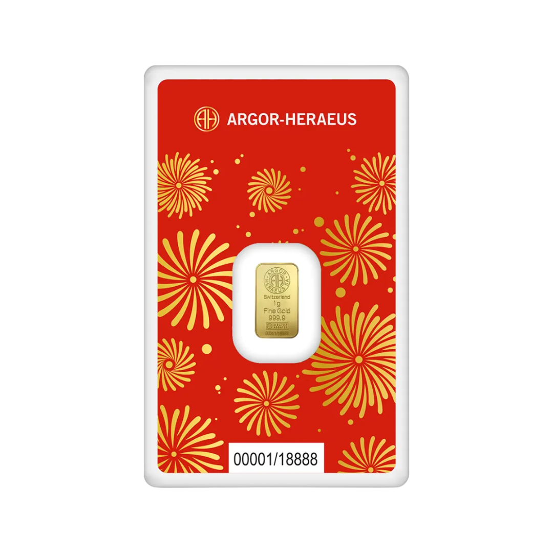 2025 Argor-Heraeus Year Of The Snake 1g Gold Bar