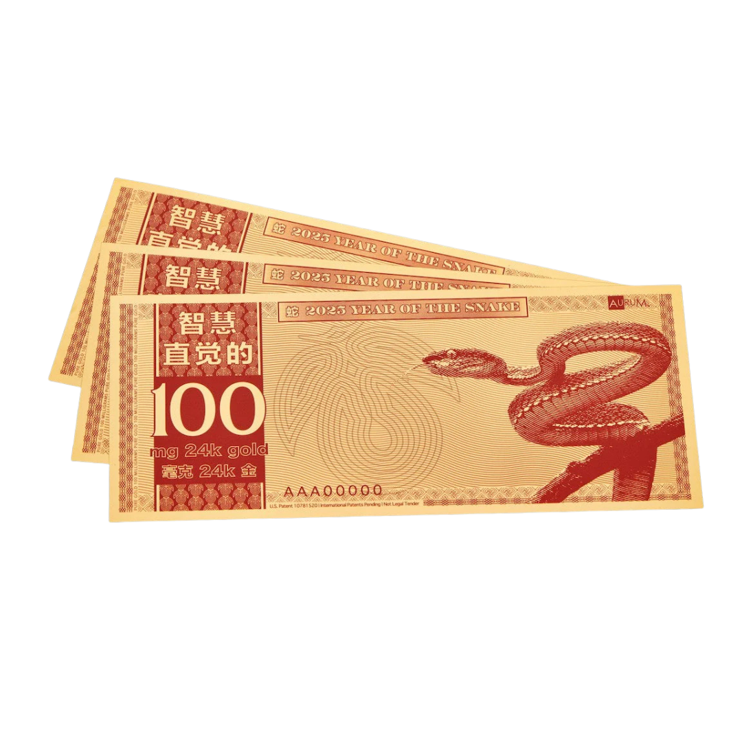 Year of the Snake Aurum Gold Note
