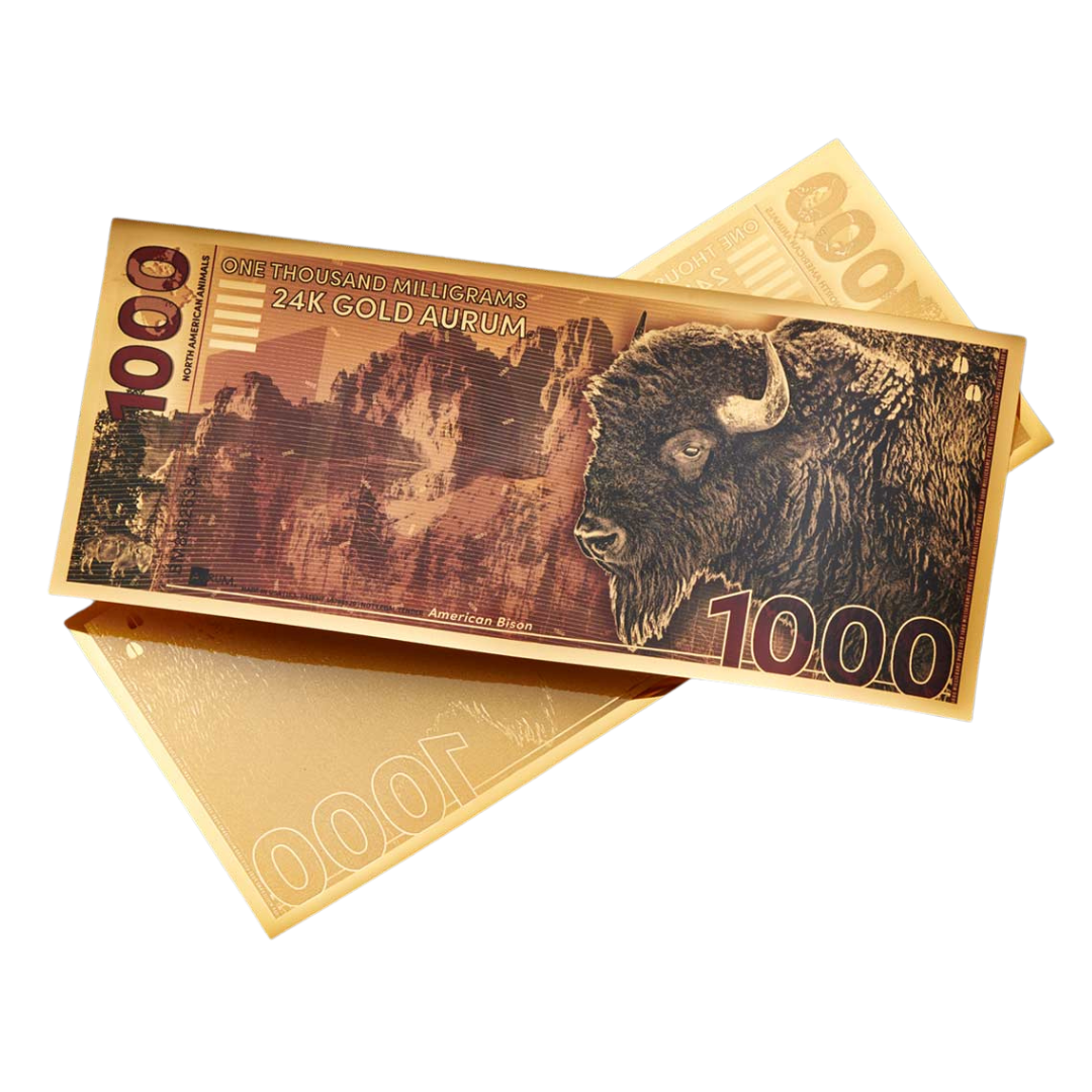 1000mg American Bison Aurum Gold Note 2025