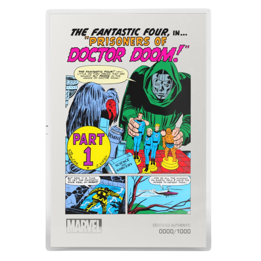 Marvel - Fantastic Four - Art in Motion COMIX Fantastic Four #5 Foil 1oz Silver Foil