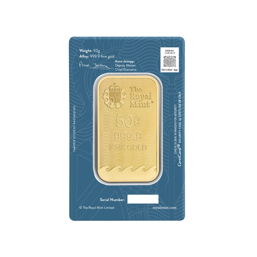 50g Britannia Gold Bar