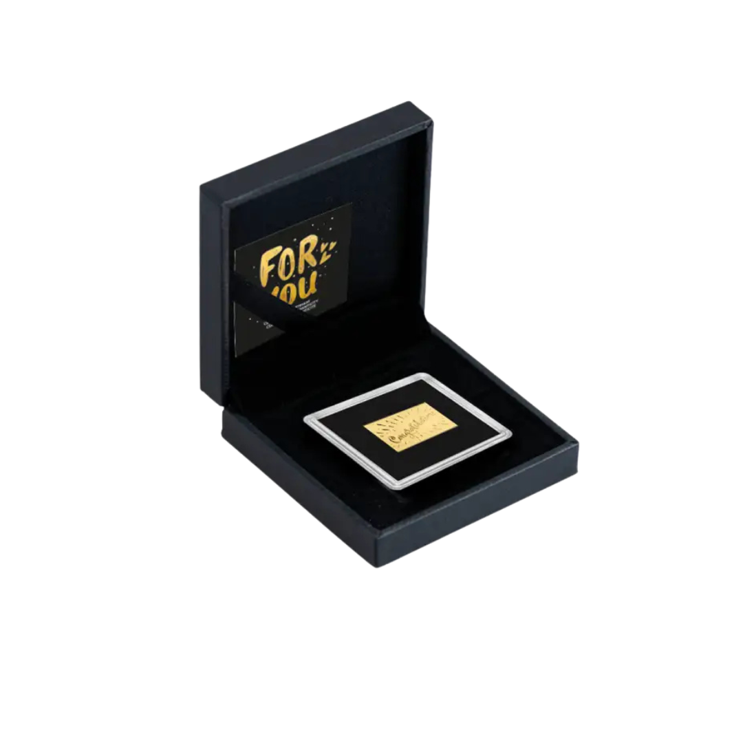 Congratulations Gold Coin in Gift Box - Gold Gift