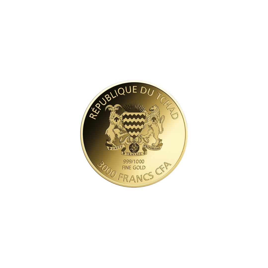 Coca Cola Santa Truck Coin Card - Gold Gift