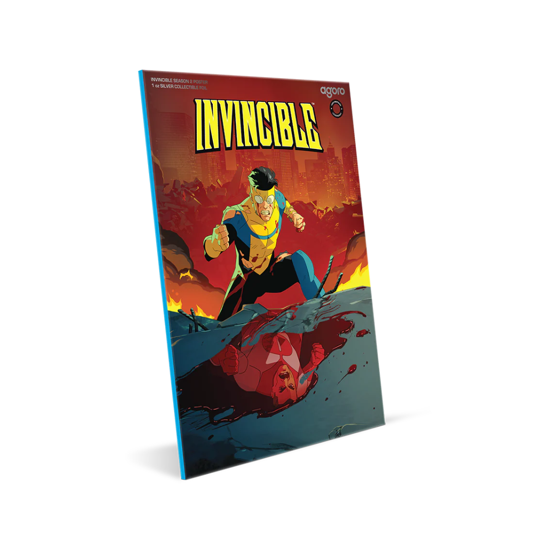 Invincible Season 2 Poster 1oz Silver Foil