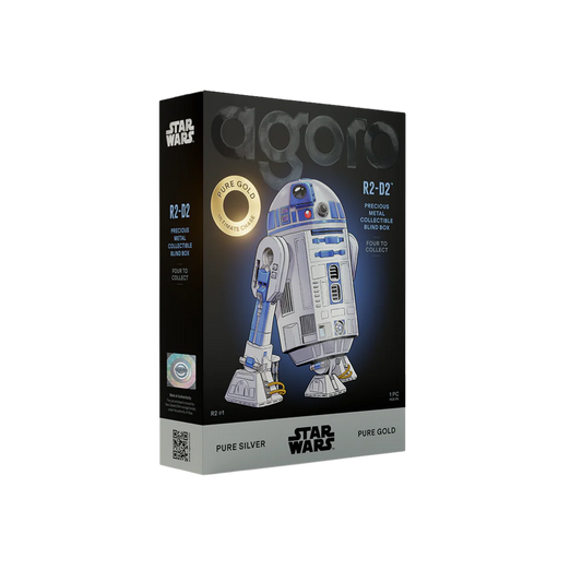 Star Wars R2-D2 Blind Box 5gm Silver Foil w/Gold chase
