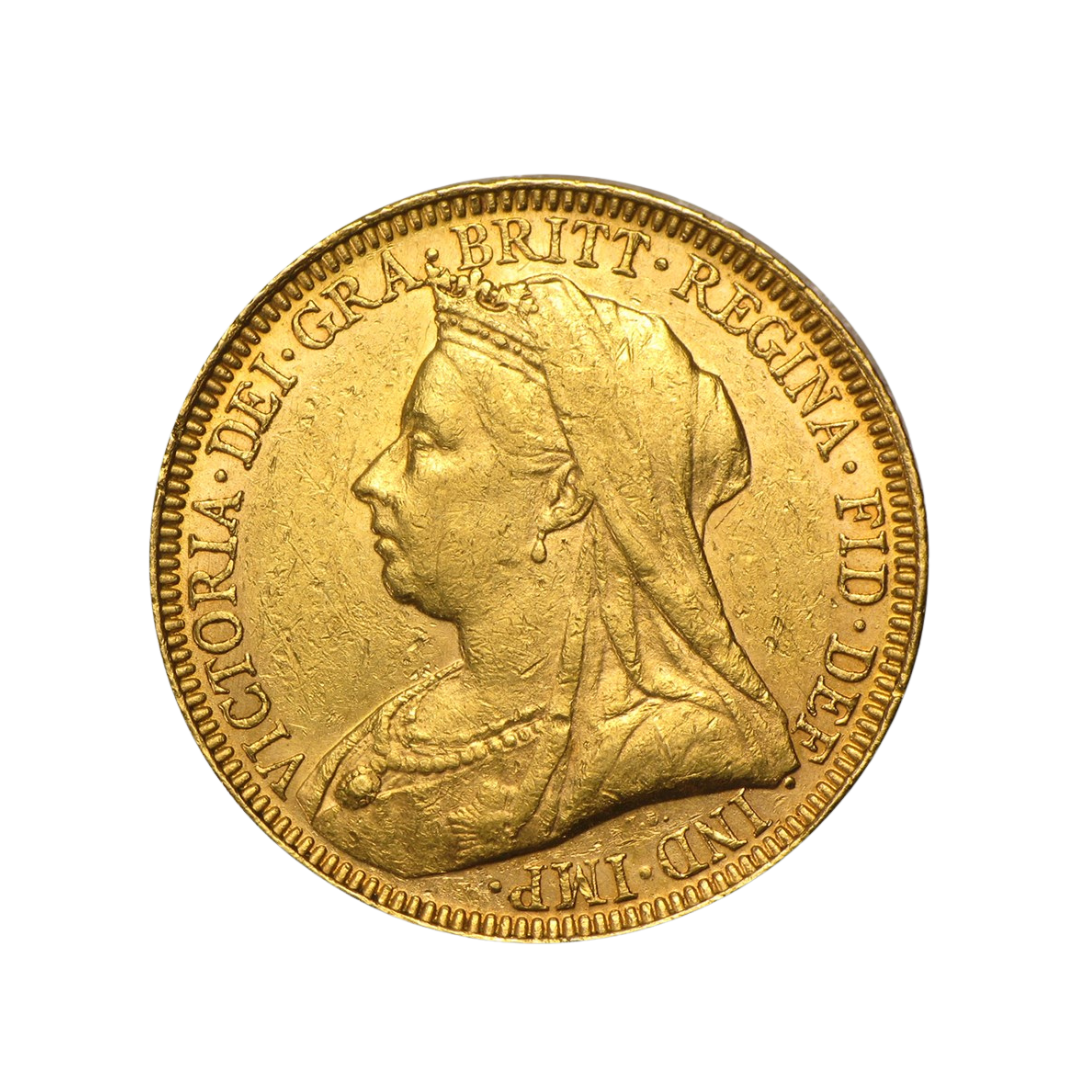 Gold Half Sovereign - Victoria - Old Head - 1893-1901