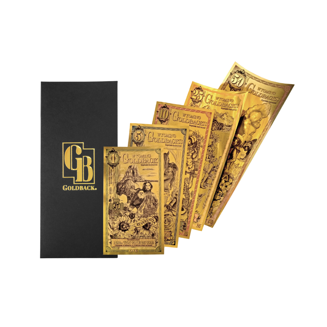 1/2, 1, 2, 5 & 10 Goldback - Florida Bundle (Free Sleeve)