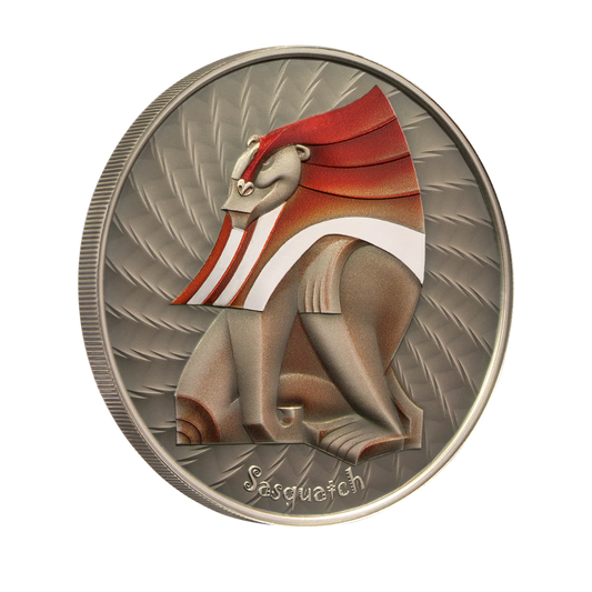 1oz Silver Coin World Of Cryptids 'Sasquatch' - Lithuanian Mint