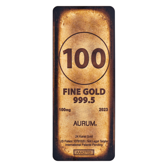 Gold Bar Aurum Gold Note - Random Year