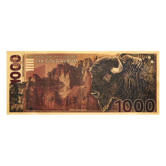 1000mg American Bison Aurum Gold Note 2025