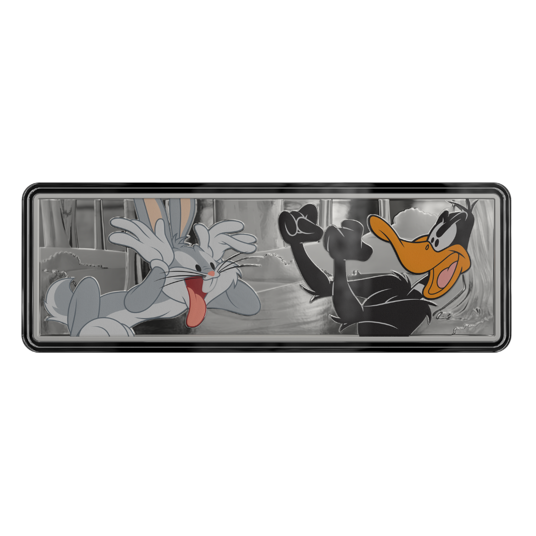 Looney Tunes - Double Trouble - Bugs Bunny 7 Daffy Duck: 4 - 1oz Silver Coin