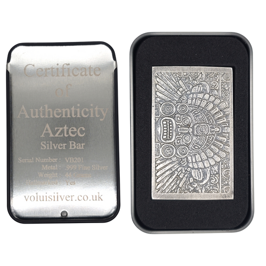 Volui Silver - Aztec 44g Silver Bar