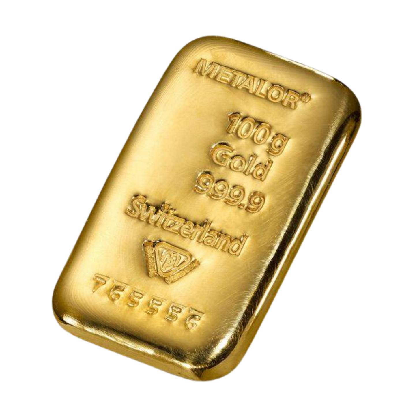 Metalor 100g Cast Gold Bar