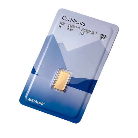 Metalor 1g Gold Bar