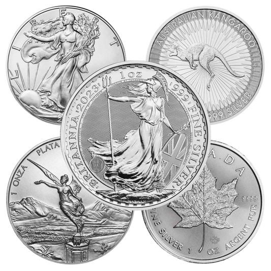 Pre Owned - 1oz Silver Coins