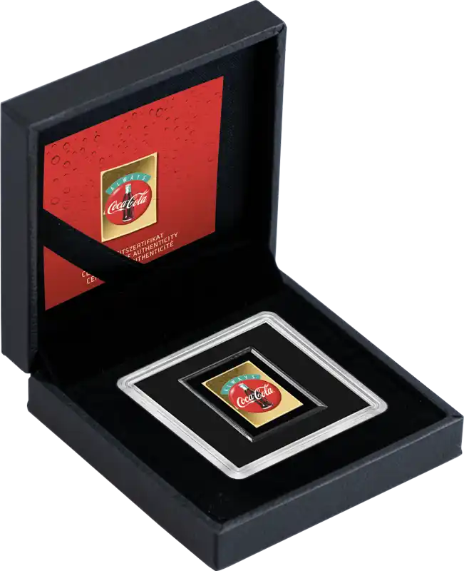 Vintage Coca-Cola "Drink Coke" in Gift Box - Gold Gift