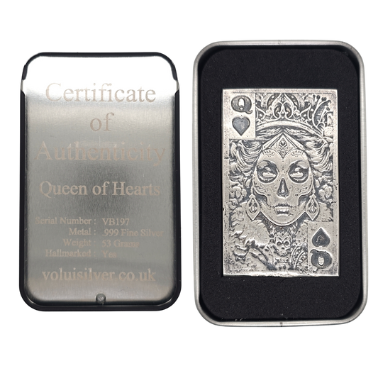 Volui Silver - Queen of Hearts 53g Silver Bar
