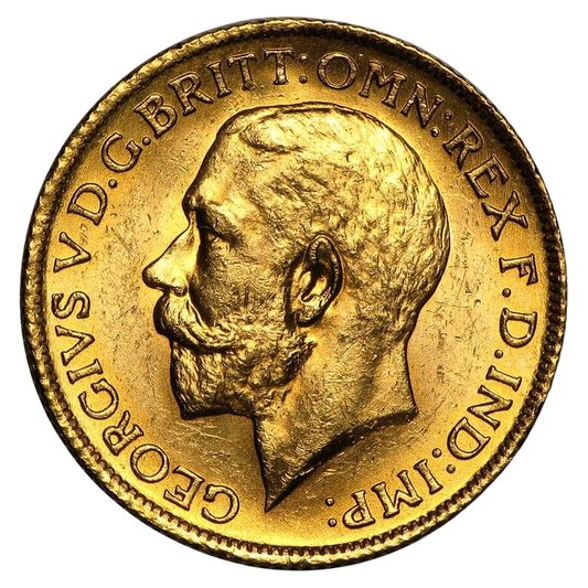 Gold Half Sovereign - George V - Small Head - 1929-1932