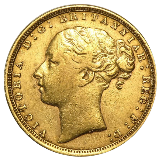 Gold Sovereign - Victoria - Young Head (Type 2) - 1871-1887
