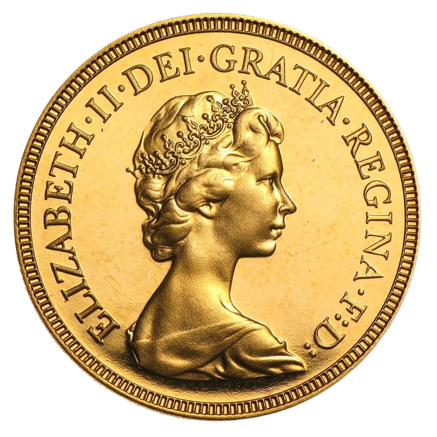 Gold Half Sovereign - Elizabeth II - Second (Decimal) Portrait - 1968-1984