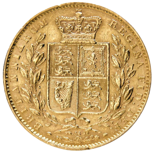 Gold Half Sovereign - Shield Reverse (Mixed Heads)